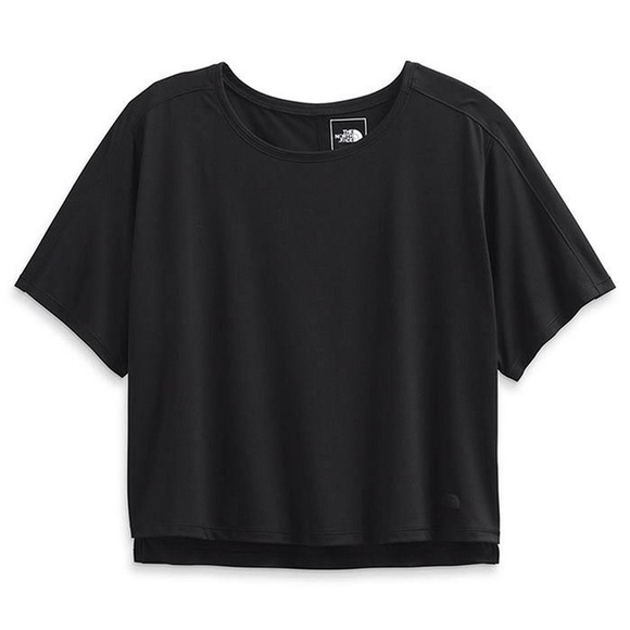 NWT The North Face Women’s Plus Dawndream Relaxed Pleated Tee Black Size 3XL - Picture 2 of 8